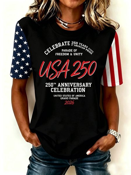 

Vintage 3D Printing Crew Neck Short Sleeve T-shirt, Black, T-shirts