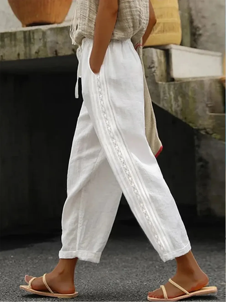 Women Abstract Long Pants Casual Spring/Fall Trousers