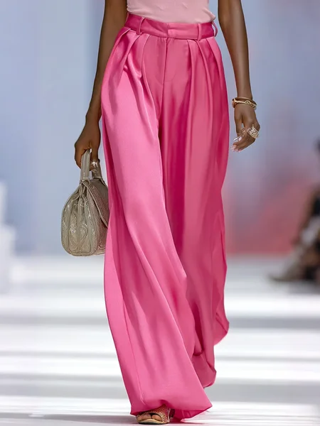 Urban Plain Straight Pants