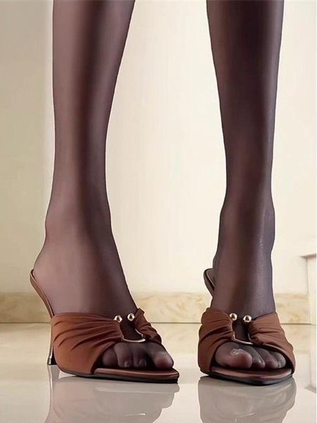 Summer Elegant Plain Wedge Sandal