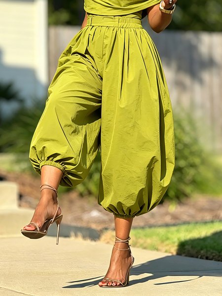 Urban Plain Bloomers Fashion Pants