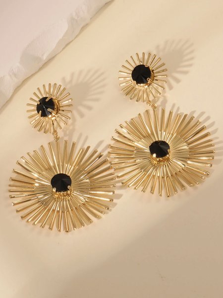 

Elegant Color Block Earrings, Black, Earrings