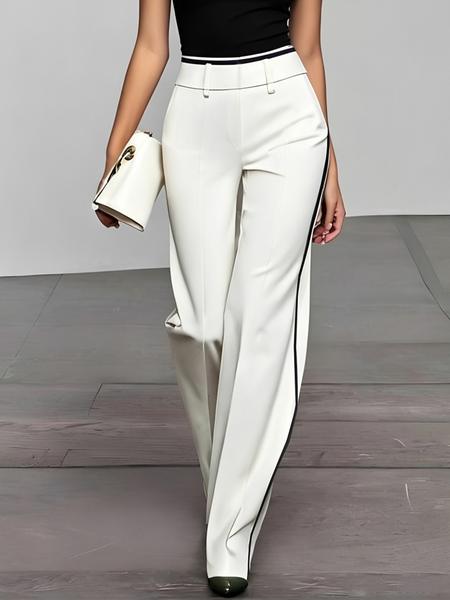 Urban Color Block Straight Pants
