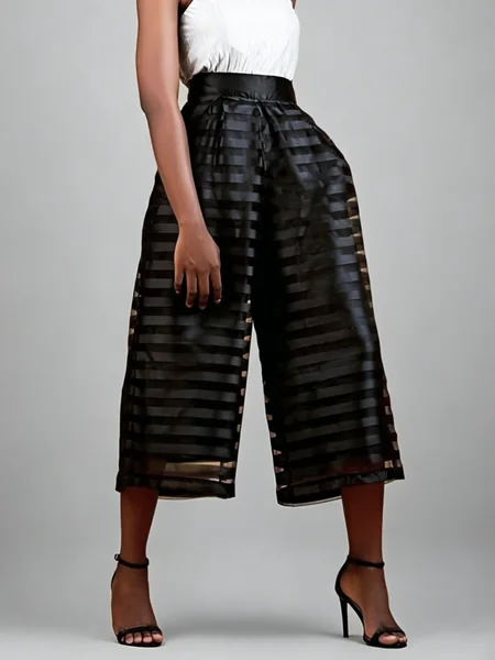 Urban Striped Straight Pants