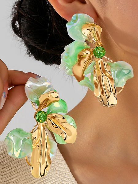 Stylewe – Iridescent Bow Drop Earrings