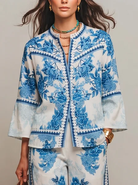 Casual Floral Printing Shirt