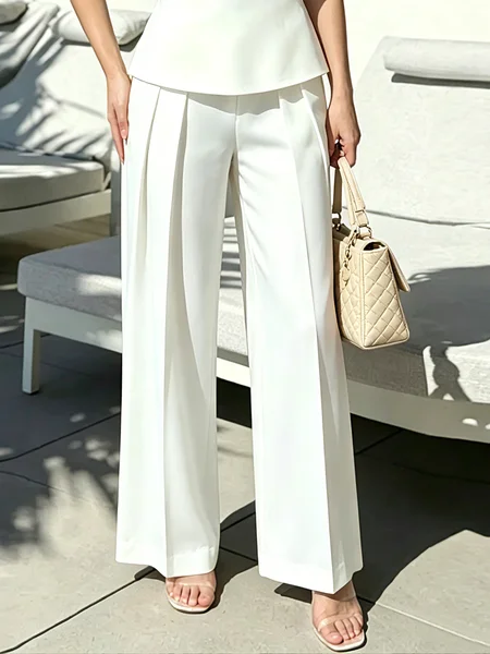 Urban Plain Straight Pants