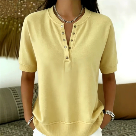 Vintage Plain Short Sleeve T-shirt