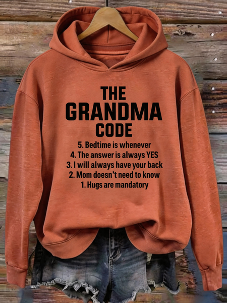 Women Text Letters Long Sleeve Casual Daily Spring/Fall Hoodie