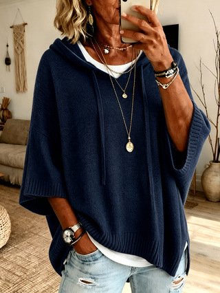 Loose Plain Casual Top