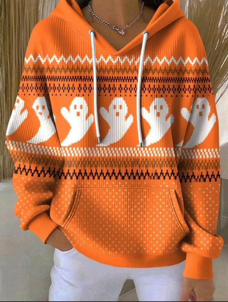 

Vintage Hoodie Geometric Hoodie, Orange, Hoodies & Sweatshirts