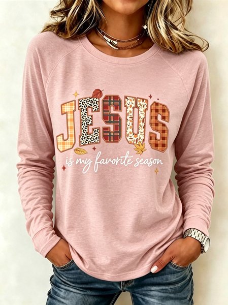 Women Plain Long Sleeve Tee T-shirt Crew Neck Casual Spring/Fall Top