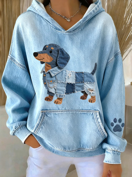 Casual Hoodie Dog Hoodie Printing