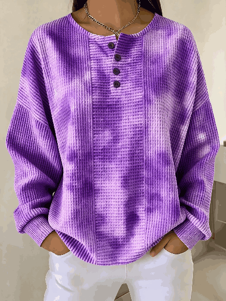 Women Striped Casual Spring/Fall Long Sleeve Sweatshirt