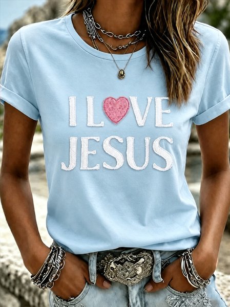 Women Plain Short Sleeve Tee T-shirt Crew Neck Casual Summer Top