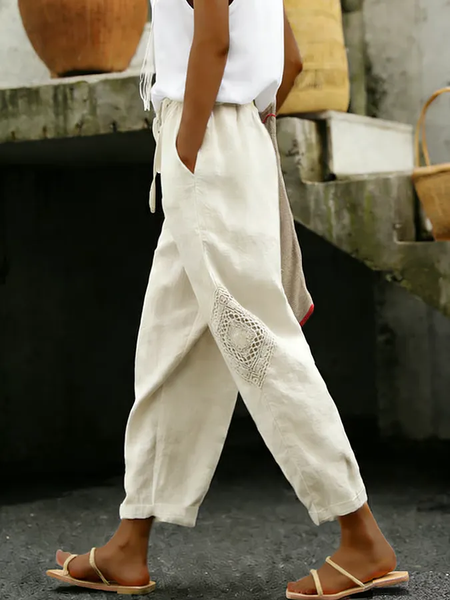 Women Abstract Long Pants Casual Spring/Fall Trousers