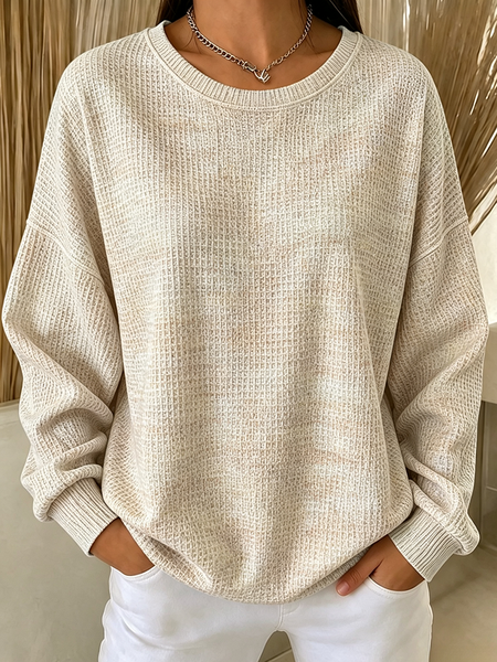 Women Ombre Crew Neck Casual Spring/Fall Long Sleeve Sweatshirt
