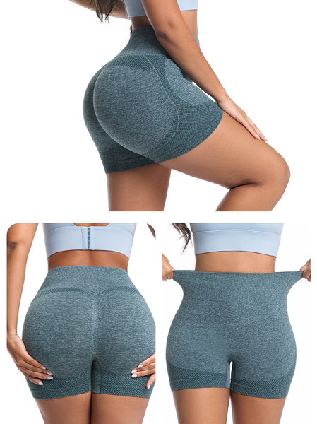 Geometric Tight Casual Active Shorts