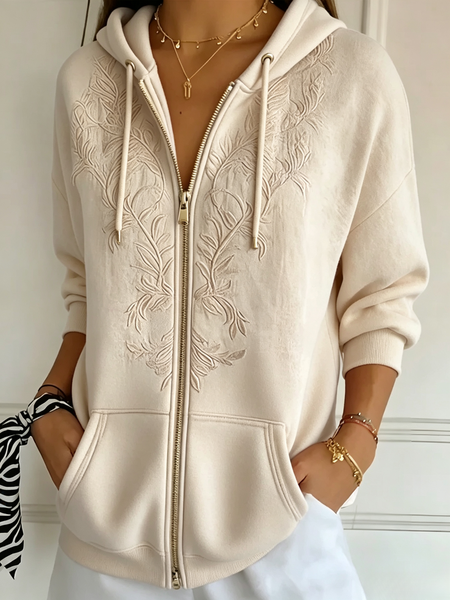 Women 3D Printing Long Sleeve Vintage Daily Winter Hoodie
