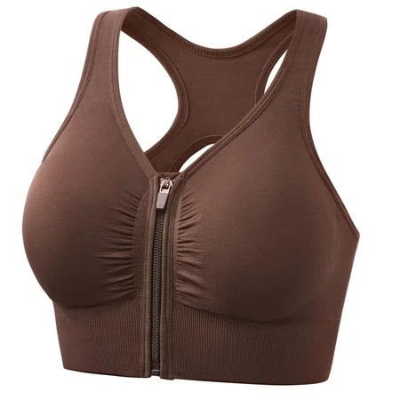Minimalist Zip-Front Sports Bra