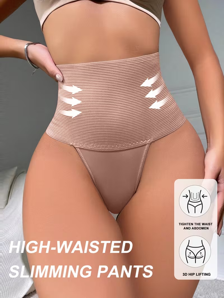 High-waisted hip-lifting shaping compression breathable underwear