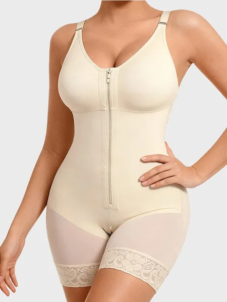 Plain Casual Women Shapewear