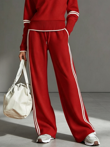 Urban Color Block Straight Pants 1 Urban Color Block Straight Pants