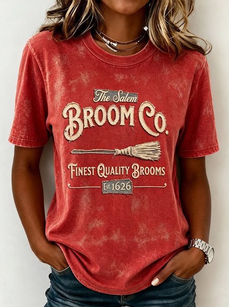 Women Text Letters Short Sleeve Tee T-shirt Crew Neck Casual Summer Top