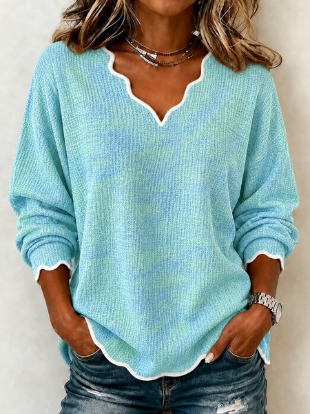 Knitted Simple Regular Fit Knit Top