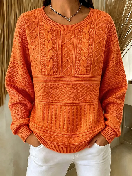 Women Abstract Crew Neck Printing Casual Spring/Fall Long Sleeve Sweatshirt