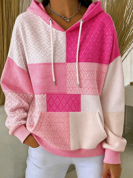 Women Abstract Printing Long Sleeve Casual Daily Spring/Fall Hoodie