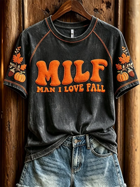 Women Text Letters Short Sleeve Tee T-shirt Crew Neck Printing Casual Summer Top