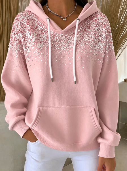 Women 3D Printing Long Sleeve Casual Daily Spring/Fall Hoodie