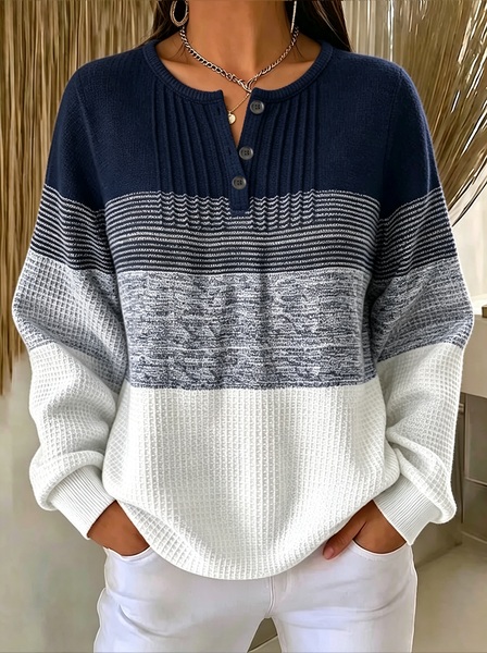 Women Abstract Crew Neck Printing Casual Spring/Fall Long Sleeve Sweatshirt