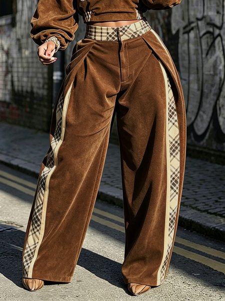Urban Plaid Split Joint Turnip Pants 1 Urban Plaid Split Joint Turnip Pants