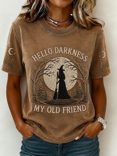 Women Text Letters Short Sleeve Tee T-shirt Crew Neck Casual Summer Top