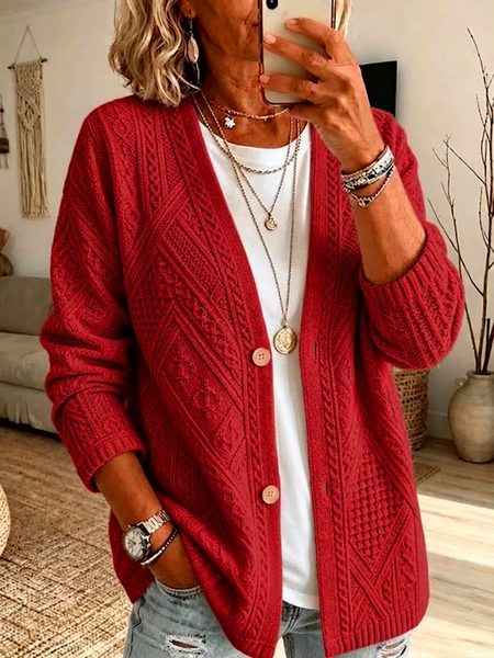Women Spring/Fall Outerwear Casual Printing Abstract Long Sleeve Jacket