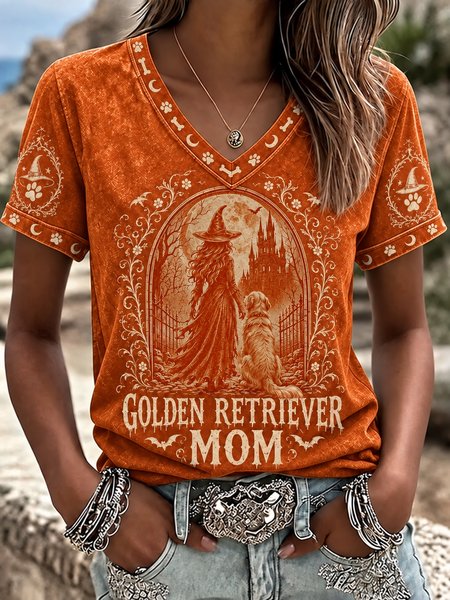 Vintage Text Letters Crew Neck Short Sleeve T-shirt