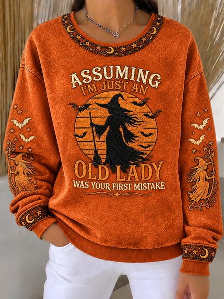 Casual Text Letters Crew Neck Long Sleeve Sweatshirt