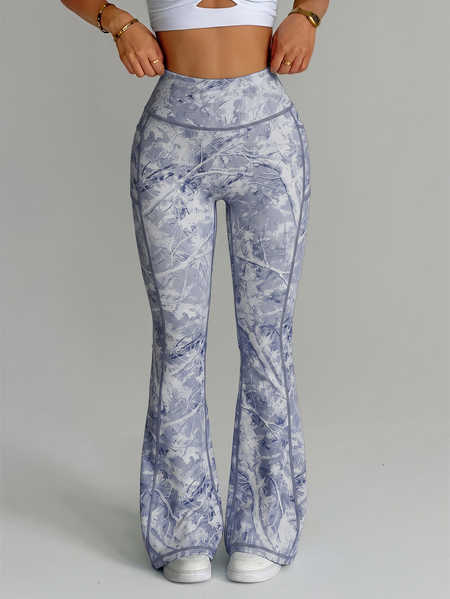 Sports Regular Fit Branches Yoga Pants