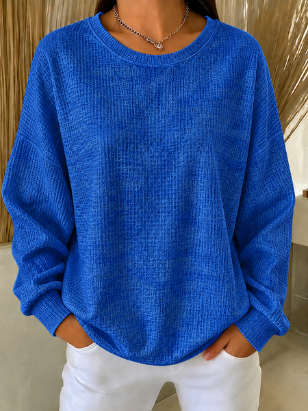 Women Ombre Crew Neck Casual Spring/Fall Long Sleeve Sweatshirt