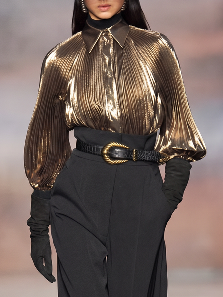 Urban Plain Shirt Collar Shirt