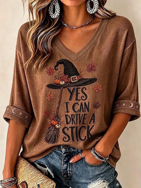 Women Maple Leaf Half Sleeve Tee T-shirt V Neck Printing Vintage Summer Top 1 Women Maple Leaf Half Sleeve Tee T-shirt V Neck Printing Vintage Summer Top
