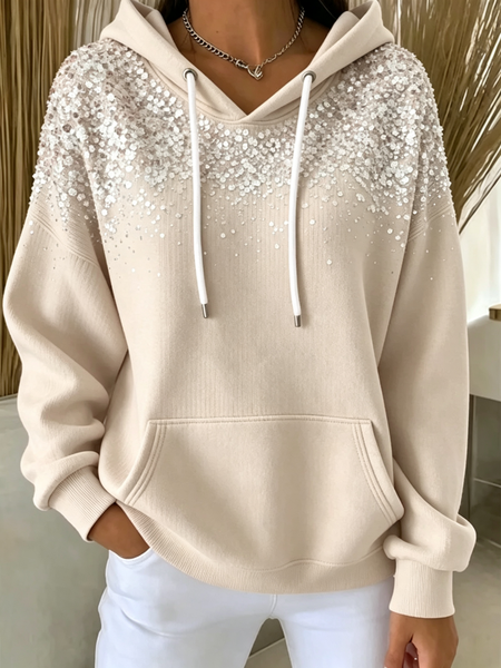 Women 3D Printing Long Sleeve Casual Daily Spring/Fall Hoodie