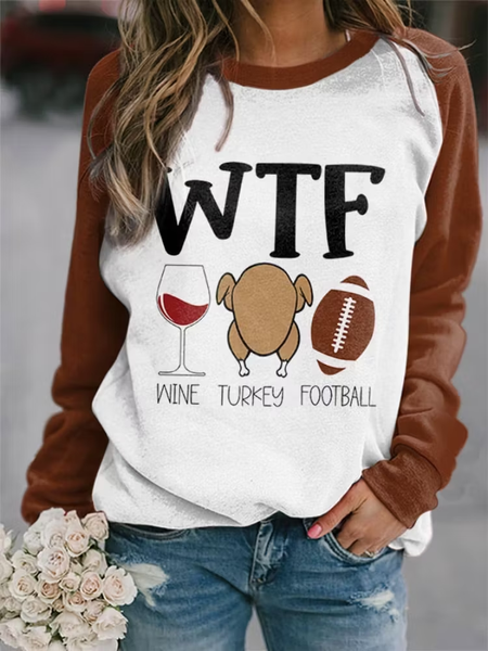 Casual Text Letters Crew Neck Short Sleeve T-shirt