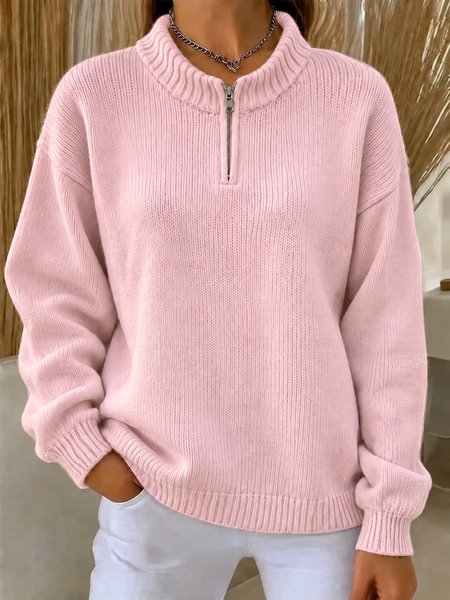 Ribbed Simple Knit Top