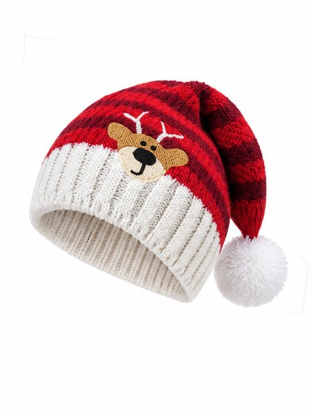 Women's Festive Striped Christmas Hat