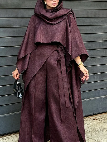 Urban Plain Irregular Craftsmanship Blouse
