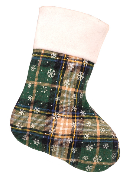 Christmas tree ornaments and hanging decorations—festive stockings and gift bags