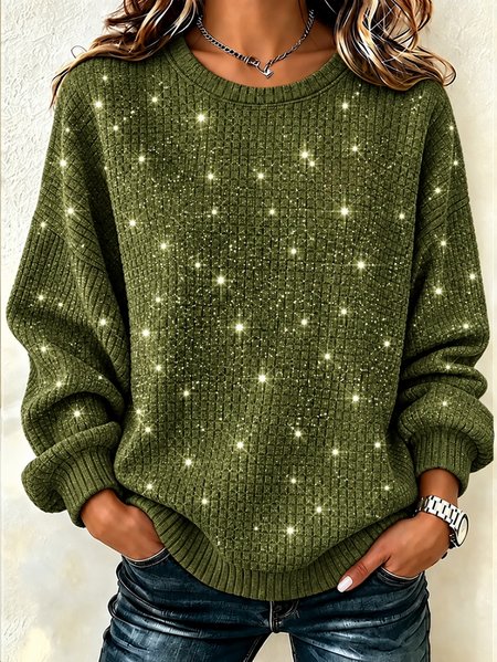 Casual Abstract Henley Collar Long Sleeve Sweatshirt